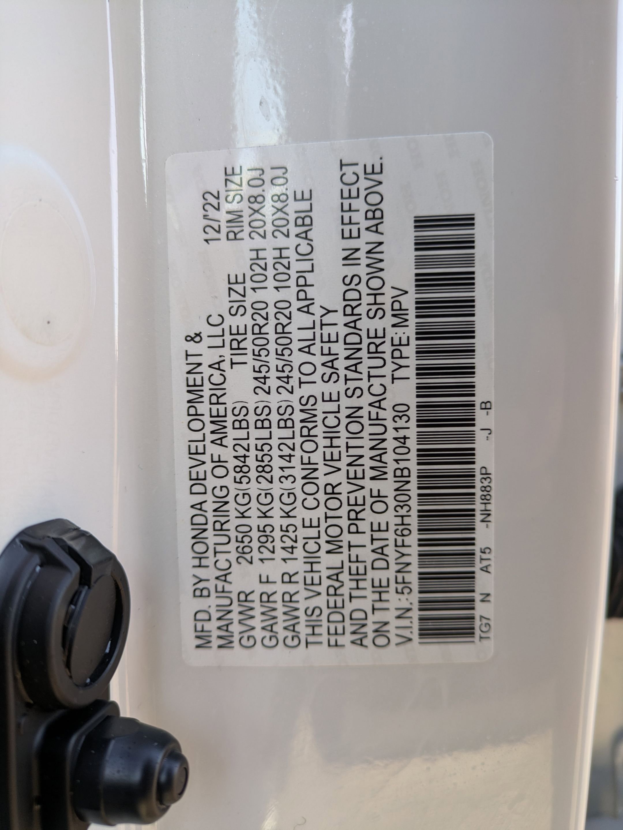 Certified 2022 Honda Pilot Sport image 34