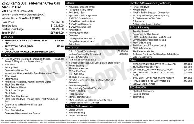 Used 2023 RAM 2500 Tradesman image 17