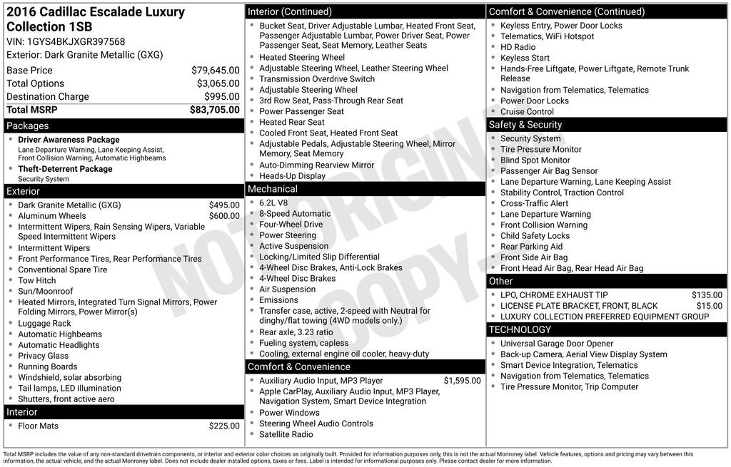 Used 2016 Cadillac Escalade Luxury image 2