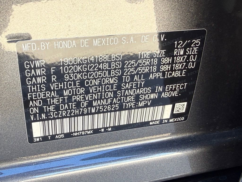 Certified 2026 Honda HR-V EX-L image 31