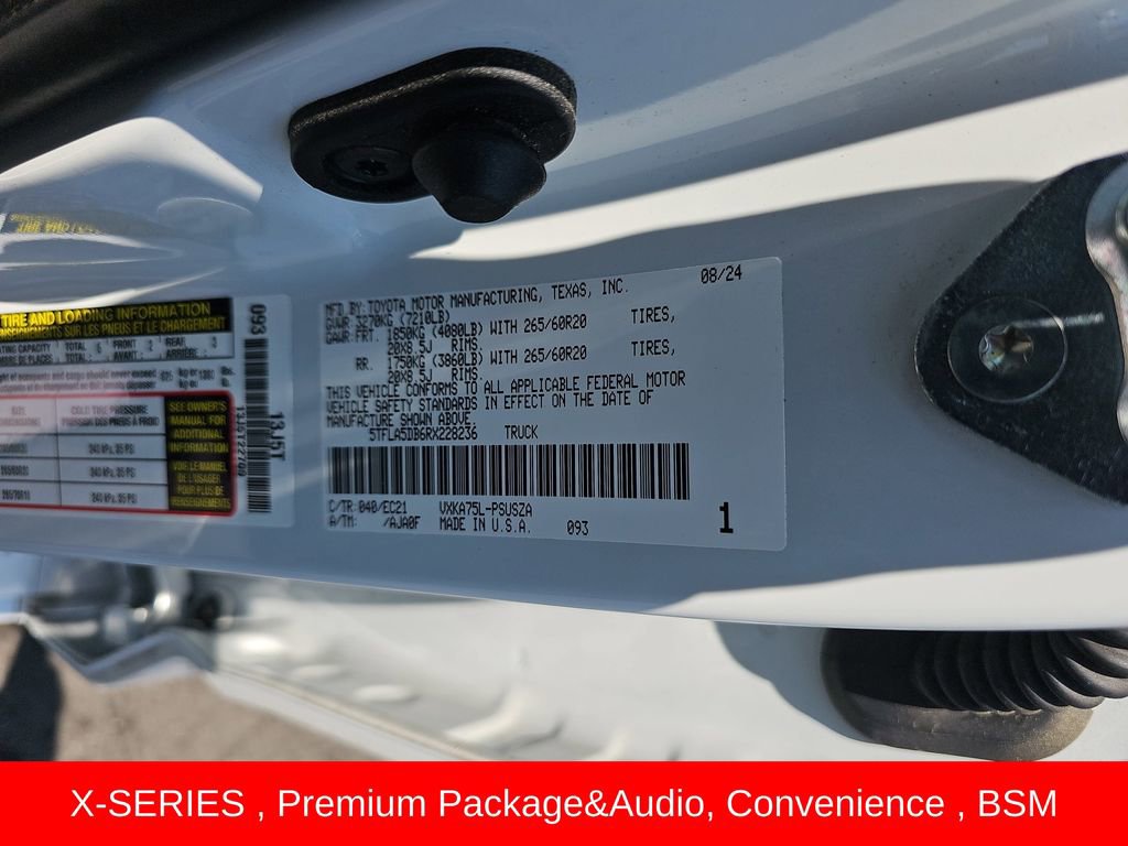 Used 2024 Toyota Tundra SR5 w/ SR5 Premium Package AWD/4WD image 34