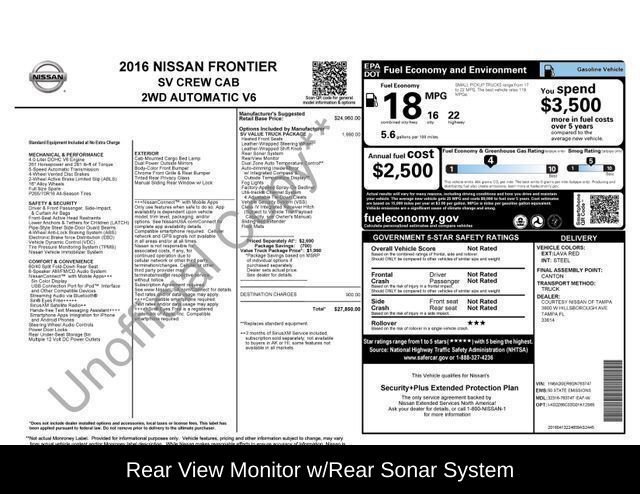Used 2016 Nissan Frontier SV w/ SV Value Truck Package image 16
