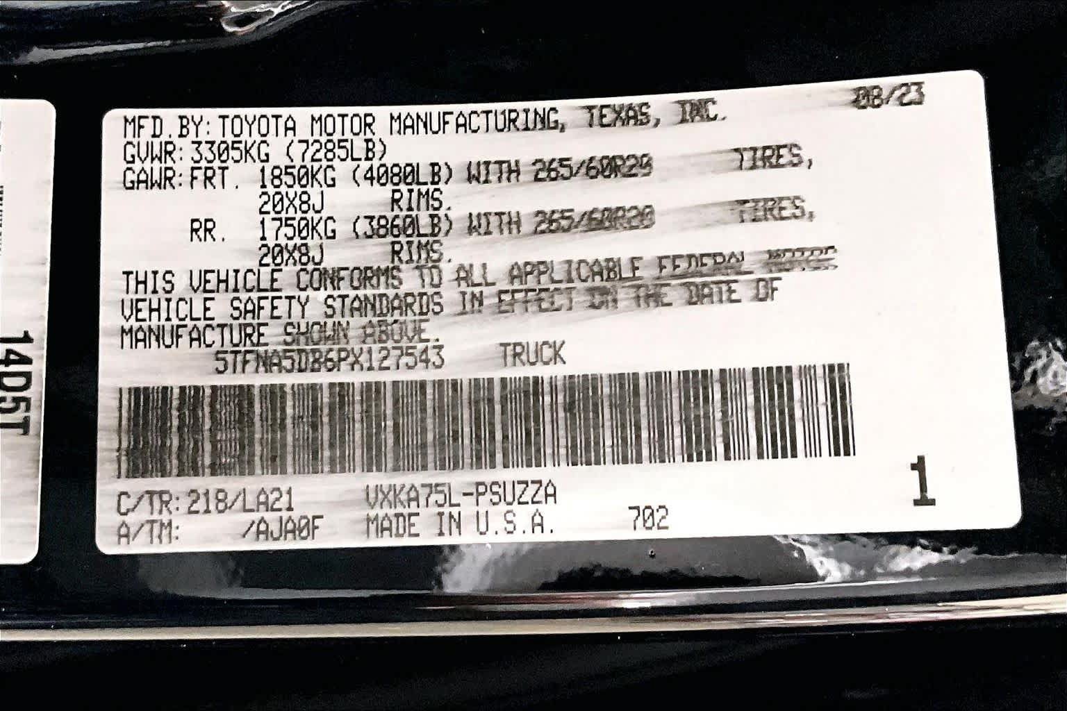 Used 2023 Toyota Tundra Platinum AWD/4WD image 37