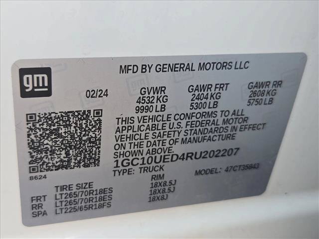 Used 2024 Chevrolet Silverado EV W/T AWD/4WD image 25