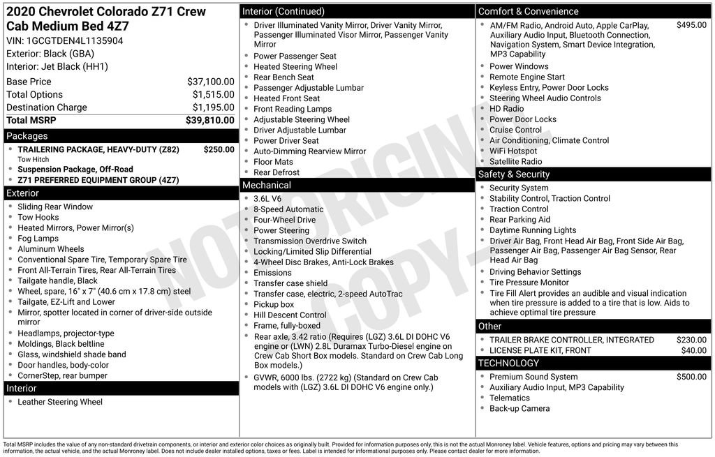 Used 2020 Chevrolet Colorado Z71 image 6