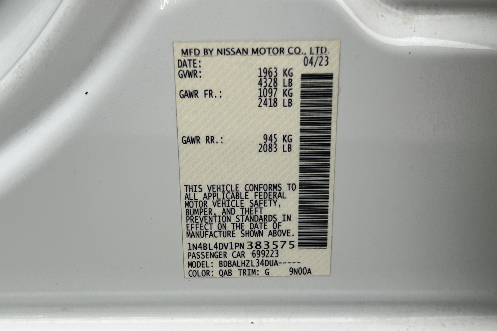 Certified 2023 Nissan Altima 2.5 SV image 33