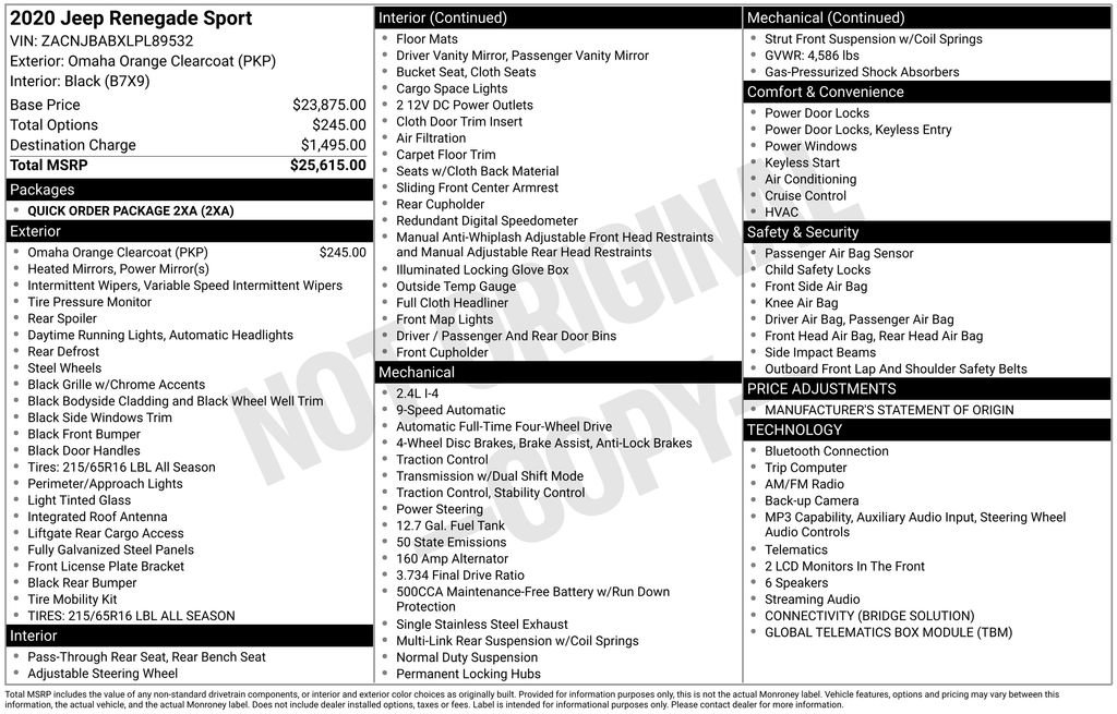 Used 2020 Jeep Renegade Sport image 40