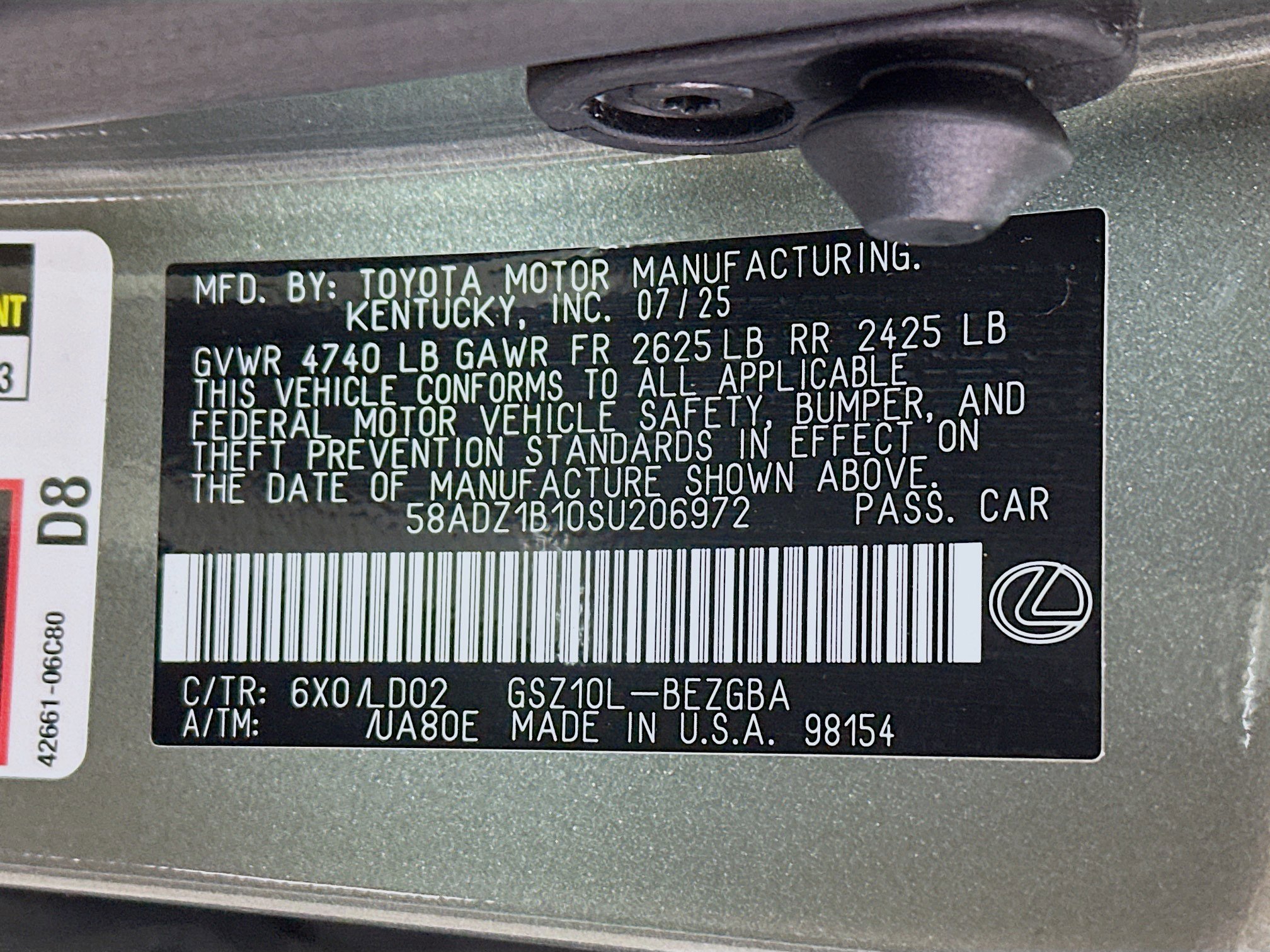 Used 2025 Lexus ES 350 w/ Premium Package image 30