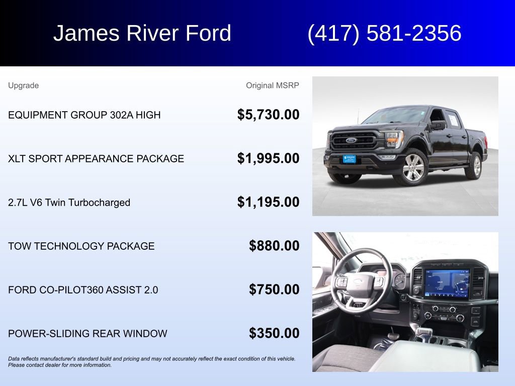 Used 2021 Ford F150 XLT w/ Equipment Group 302A High image 5