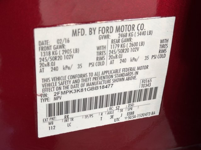Used 2016 Ford Edge Titanium FWD image 28