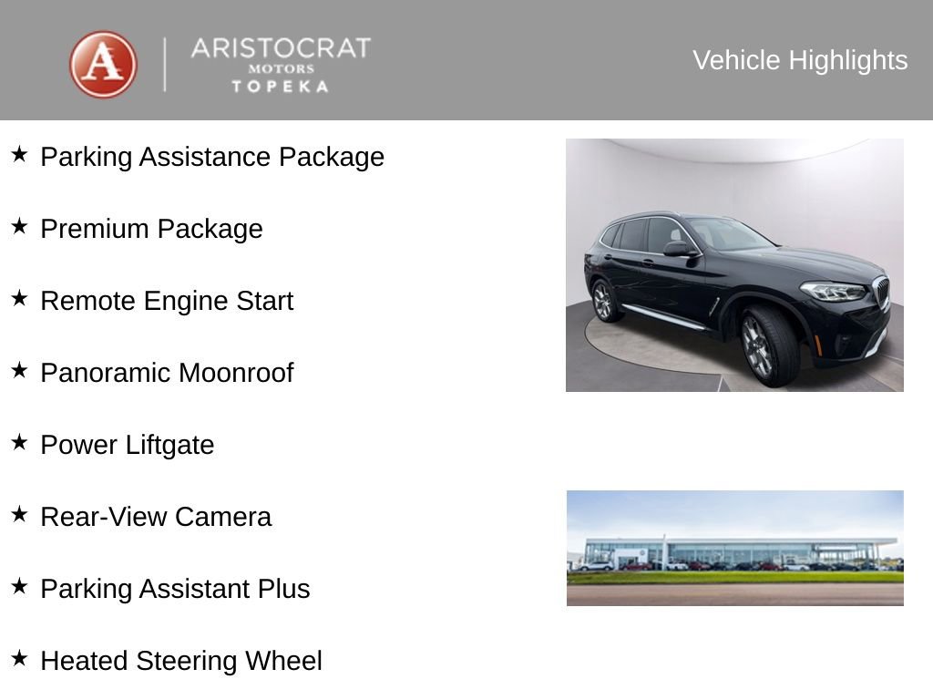 Certified 2023 BMW X3 xDrive30i w/ Premium Package image 4