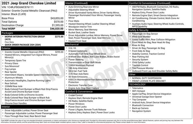 Used 2021 Jeep Grand Cherokee Limited image 10