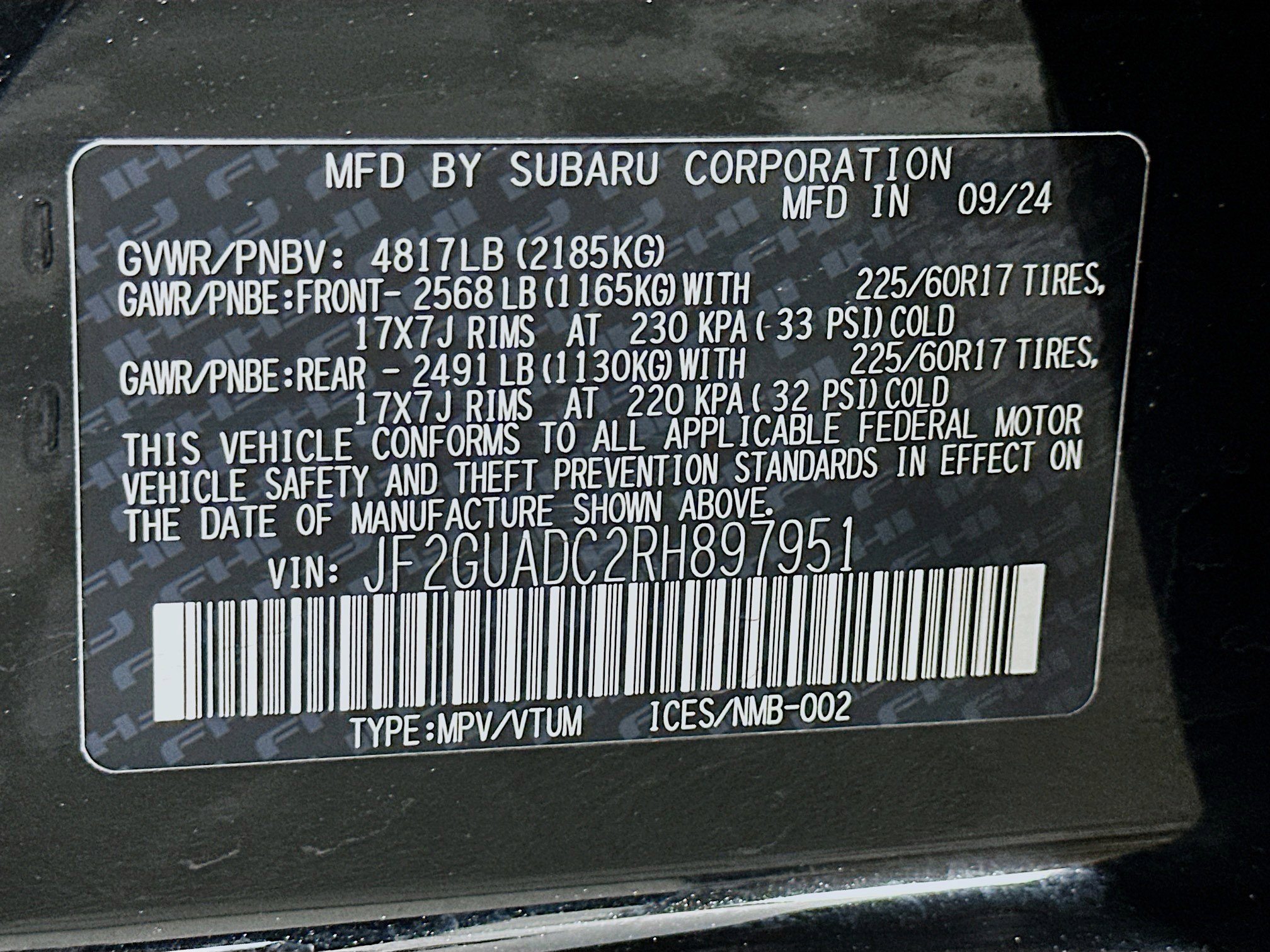 Used 2024 Subaru Crosstrek 2.0i Premium image 12