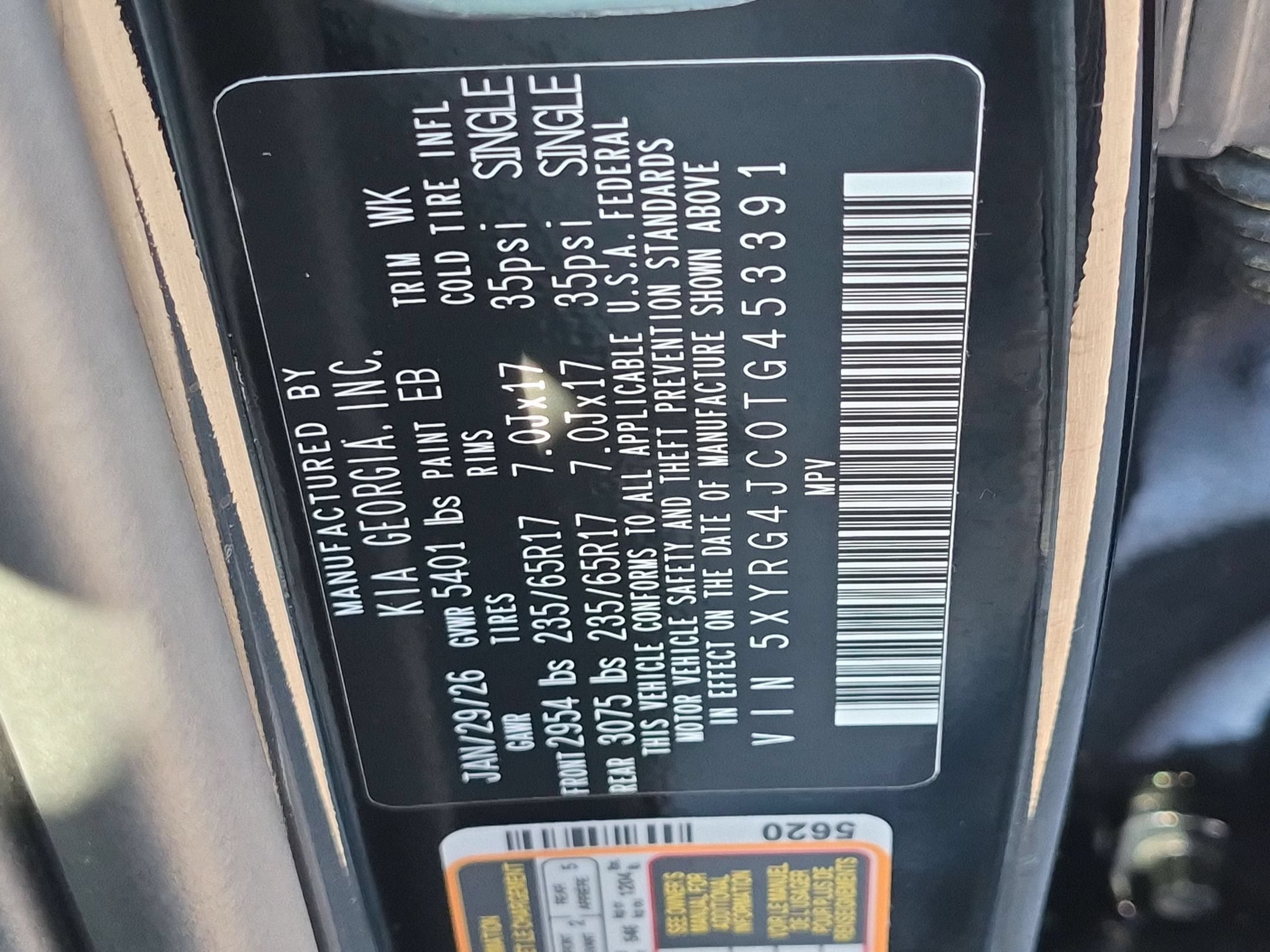 Used 2026 Kia Sorento LX FWD image 37