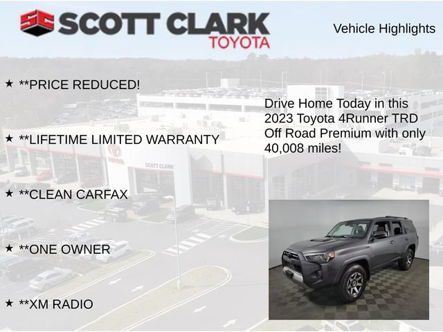 Used 2023 Toyota 4Runner TRD Off-Road Premium w/ Moonroof Package AWD/4WD image 13