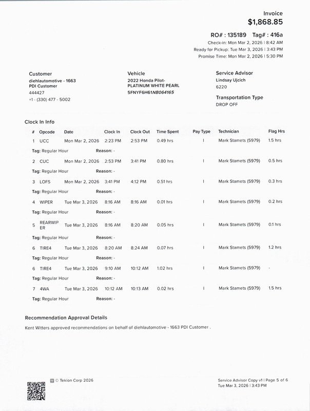 Used 2022 Honda Pilot Touring image 41