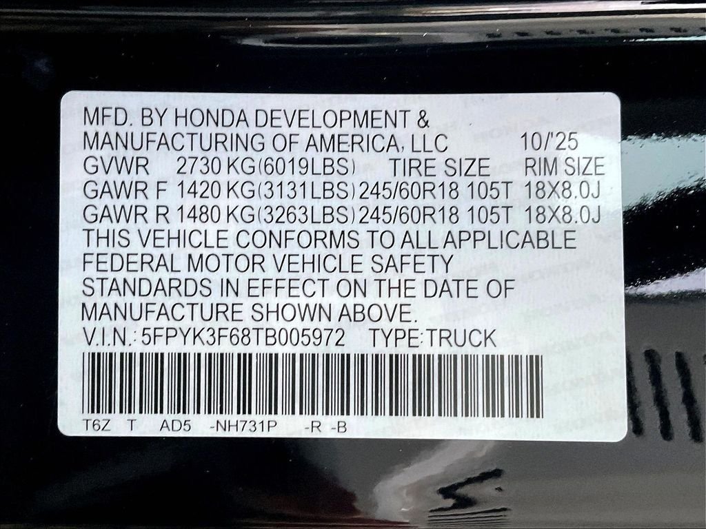 New 2026 Honda Ridgeline TrailSport image 17
