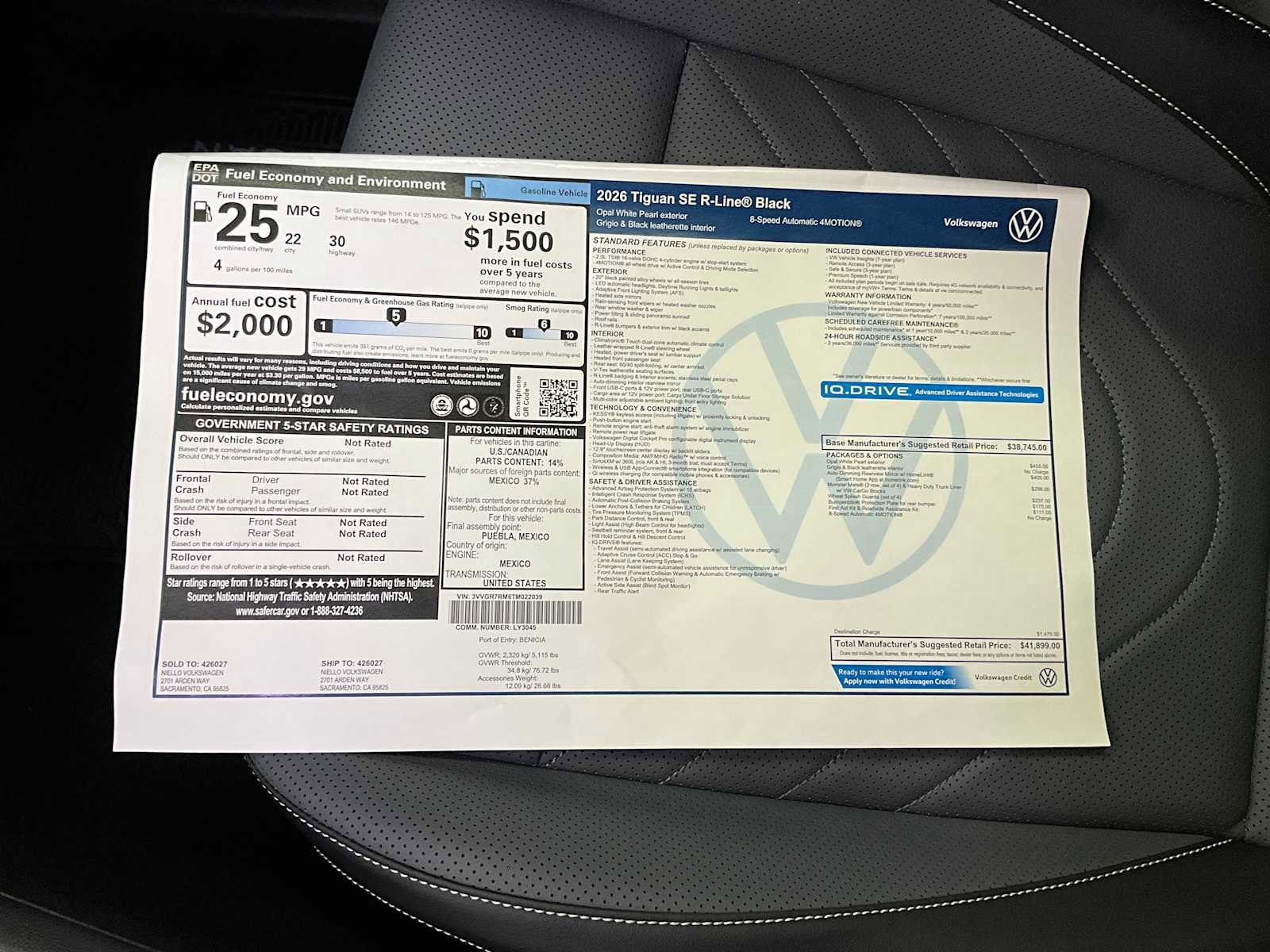 New 2026 Volkswagen Tiguan SE R-Line image 7