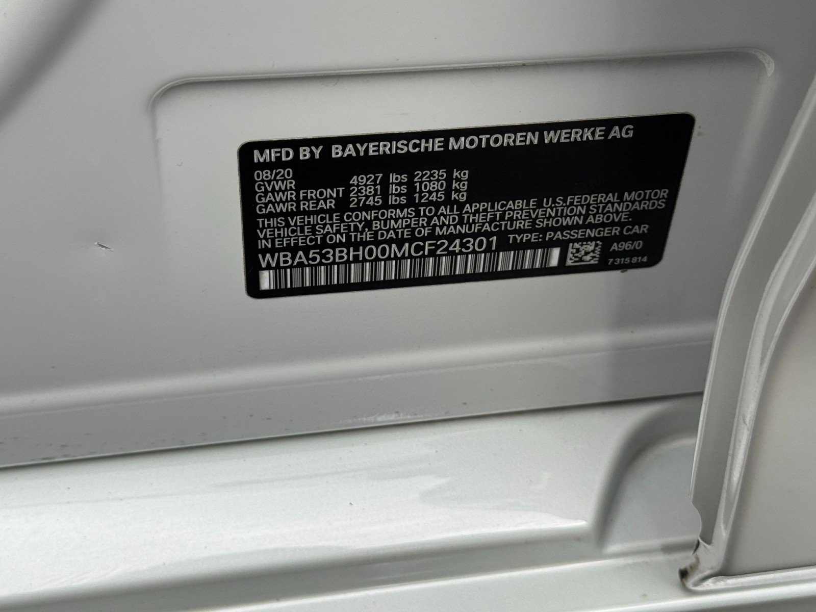 Used 2021 BMW 530i w/ Convenience Package RWD image 48