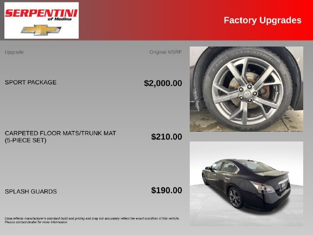 Used 2014 Nissan Maxima 3.5 SV w/ Sport Package FWD image 5