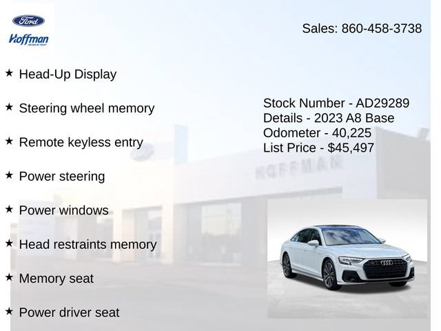 Used 2023 Audi A8 L 3.0T w/ Comfort Plus Package AWD/4WD image 25