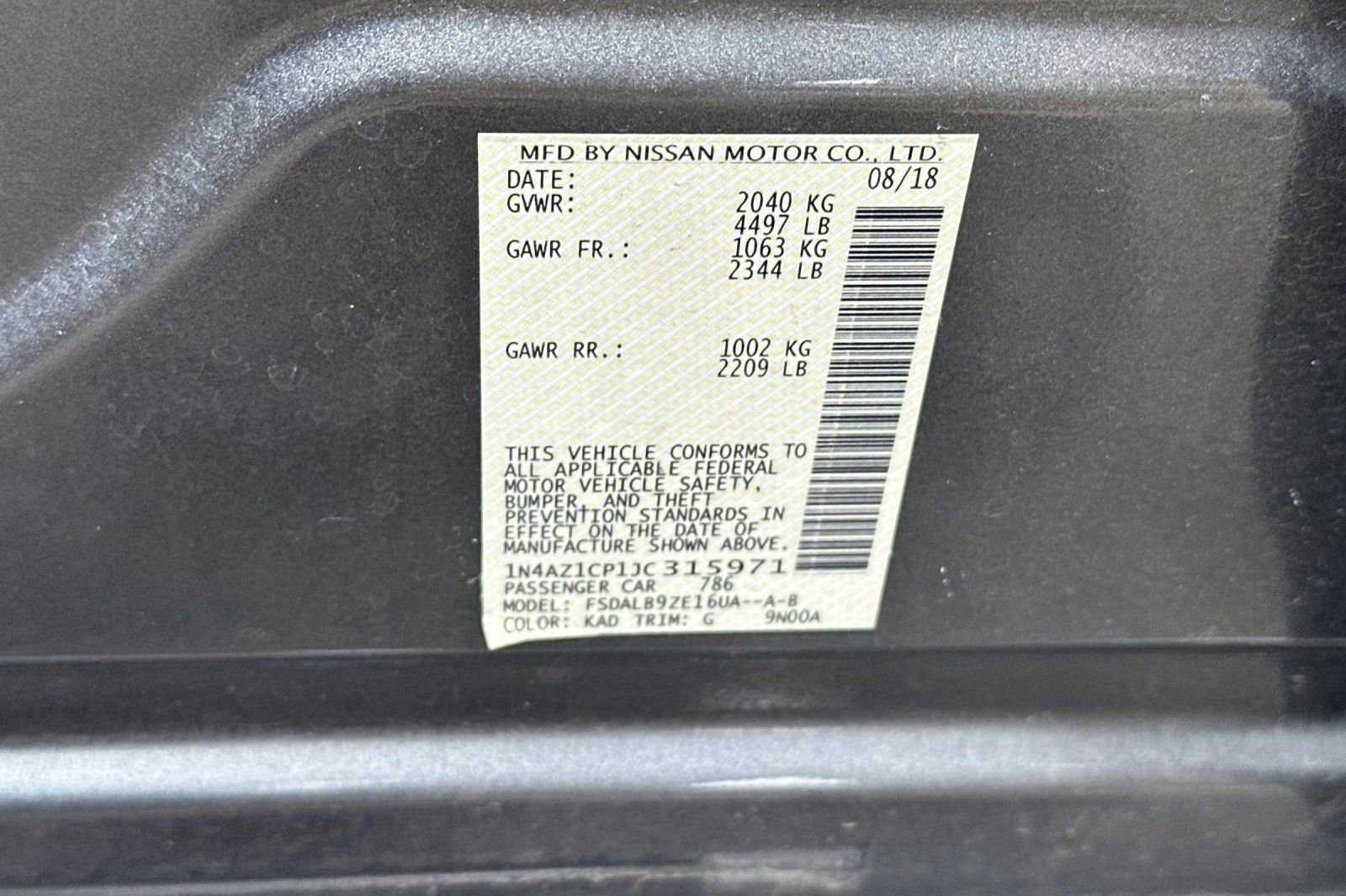 Used 2018 Nissan Leaf S w/ S Charge Package image 24