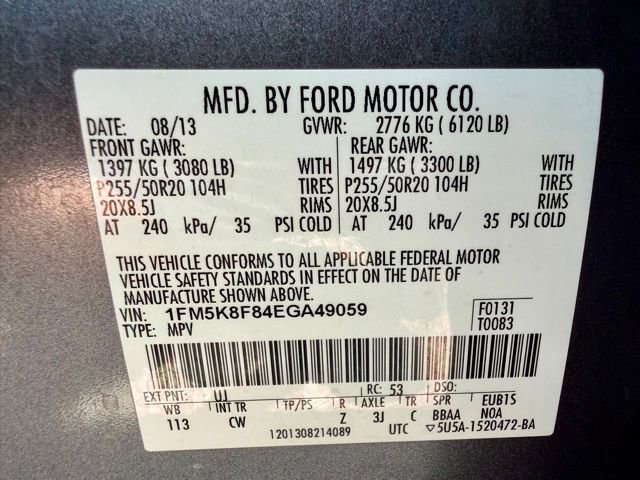 Used 2014 Ford Explorer Limited w/ Equipment Group 301A AWD/4WD image 47