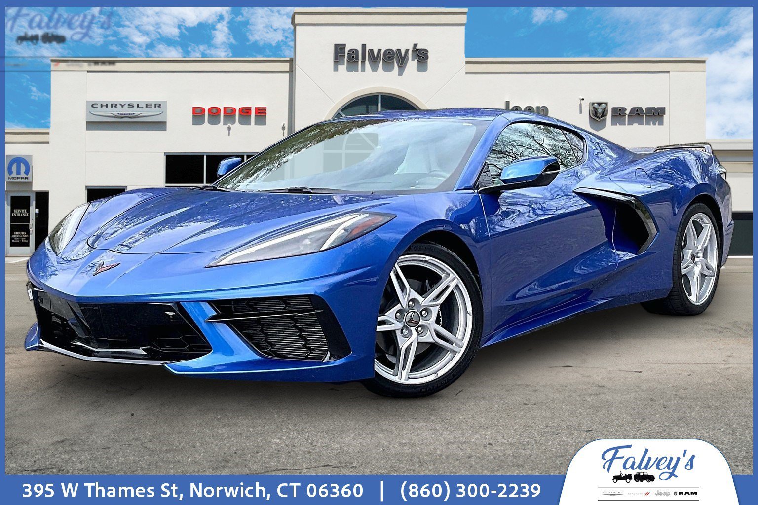Used 2021 Chevrolet Corvette Stingray Preferred Cpe w/ Battery Protection Package RWD image 1