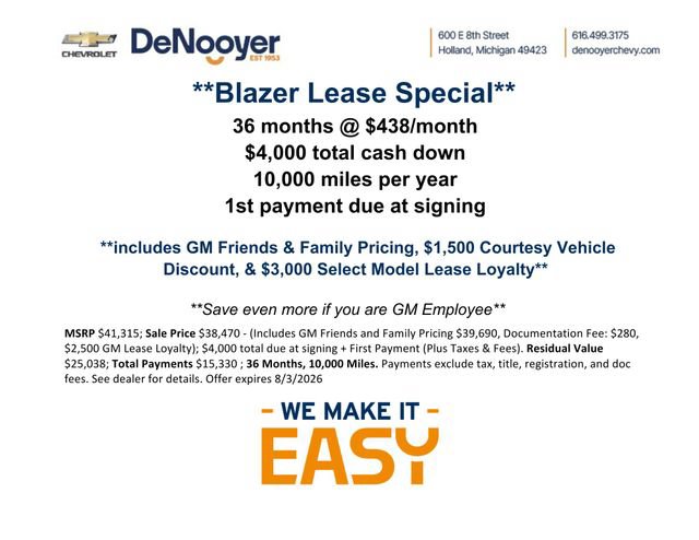 New 2026 Chevrolet Blazer LT w/ Convenience Package AWD/4WD image 2