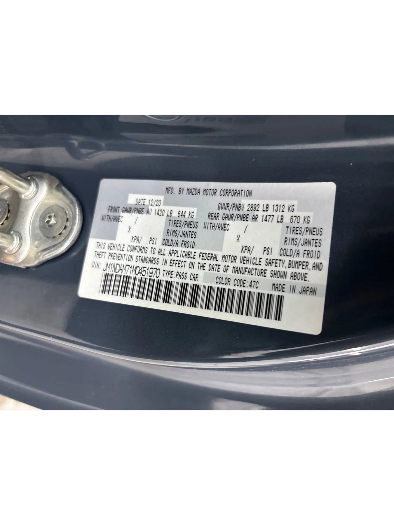 Used 2021 MAZDA MX-5 Miata RF Grand Touring RWD image 26
