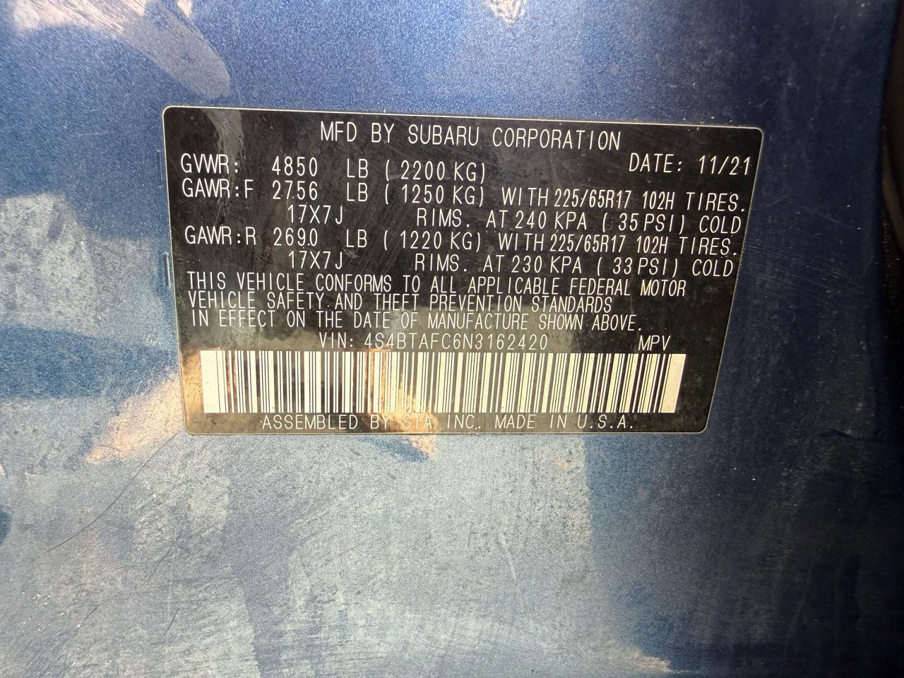 Used 2022 Subaru Outback Premium image 45