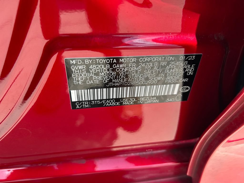 Used 2023 Lexus IS 500 RWD image 10