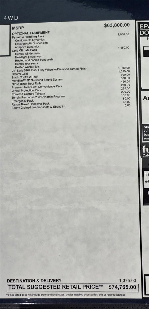 New 2026 Land Rover Range Rover Velar Dynamic SE image 35