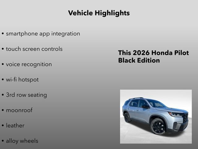 New 2026 Honda Pilot Black Edition image 15