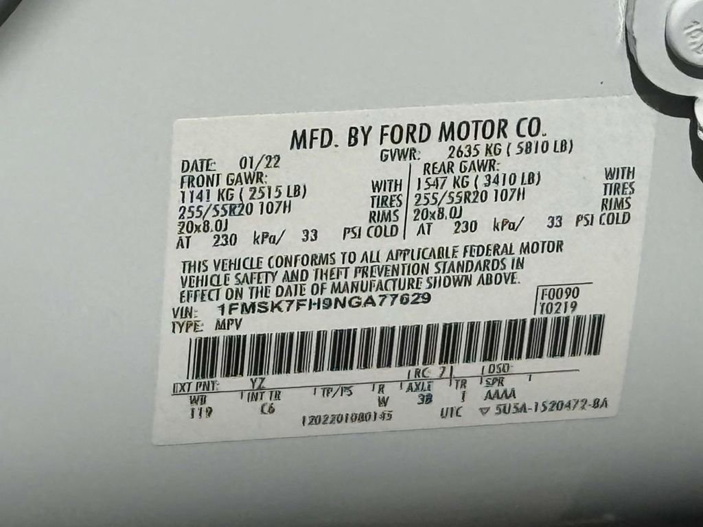 Used 2022 Ford Explorer Limited RWD image 30