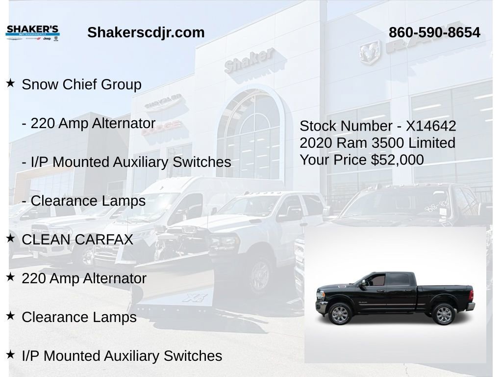 Used 2020 RAM 3500 Limited w/ Snow Chief Group image 6