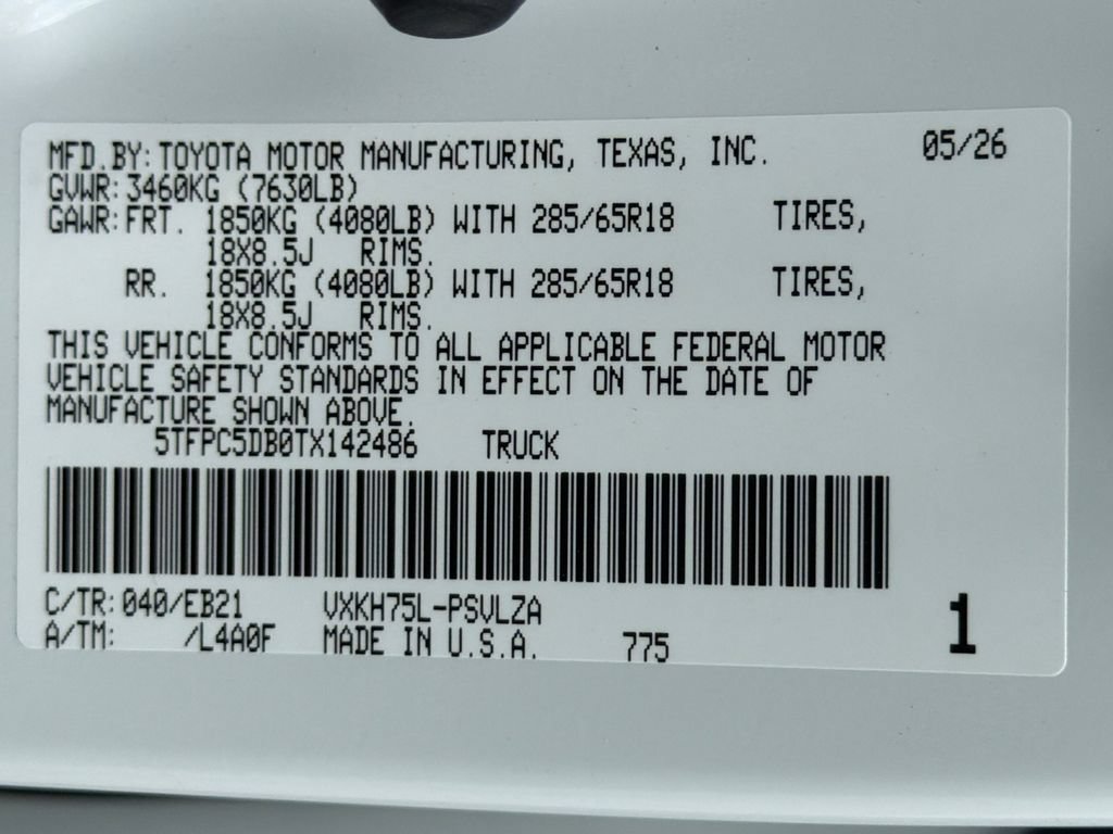 New 2026 Toyota Tundra TRD Pro AWD/4WD image 38