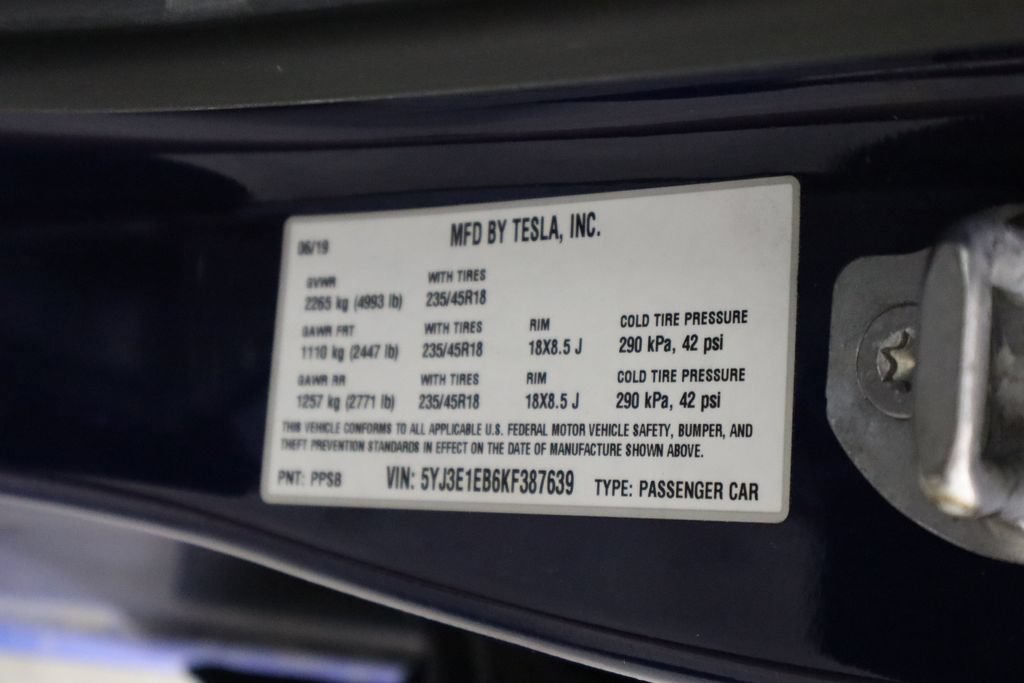 Used 2019 Tesla Model 3 Long Range AWD/4WD image 43