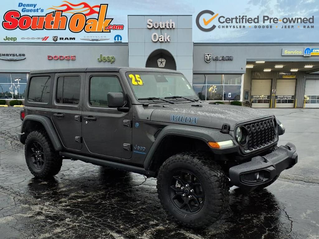 Certified 2025 Jeep Wrangler Unlimited Sport S 4xe