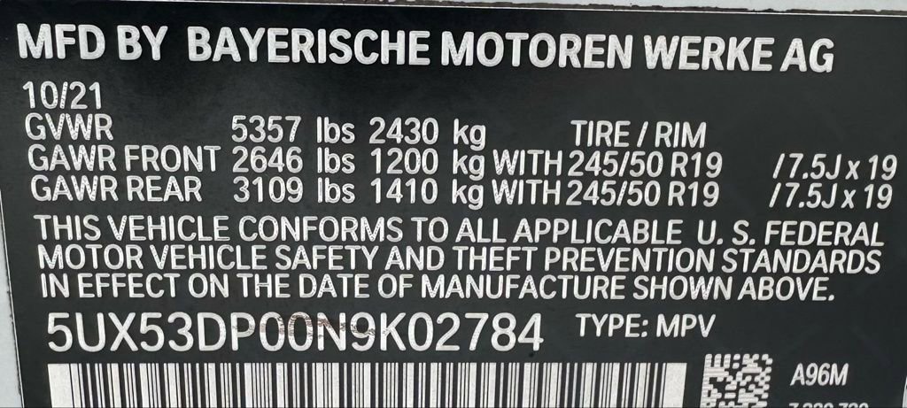 Used 2022 BMW X3 xDrive30i image 44