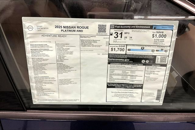New 2025 Nissan Rogue Platinum image 40