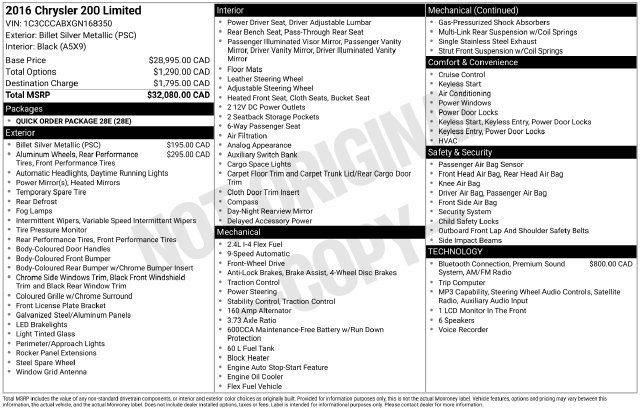 Used 2016 Chrysler 200 Limited FWD image 47