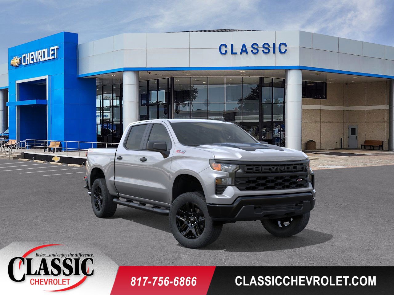 New 2026 Chevrolet Silverado 1500 Custom Trail Boss w/ Turbomax Blackout Package
