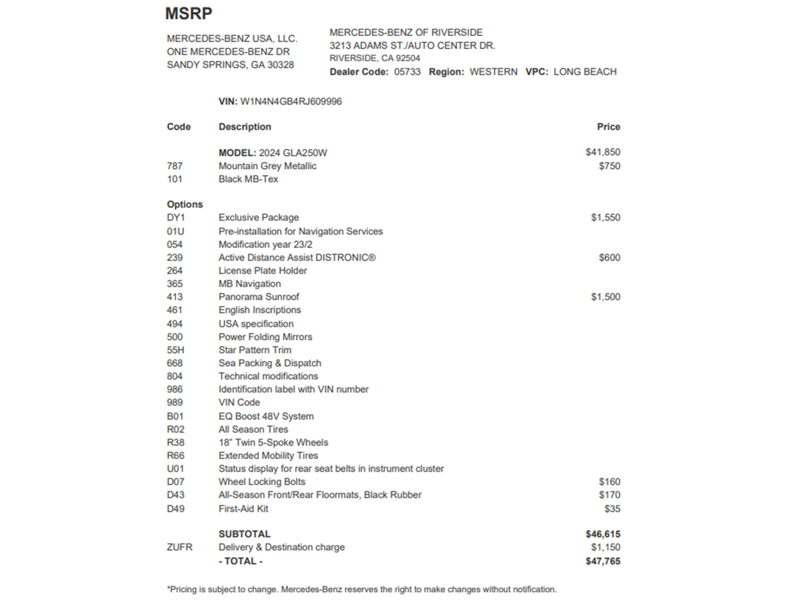 Certified 2024 Mercedes-Benz GLA 250 w/ Exclusive Package image 27