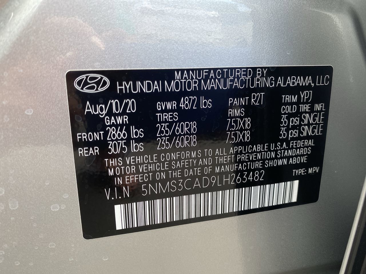 Used 2020 Hyundai Santa Fe SEL w/ Convenience + Premium Package image 25