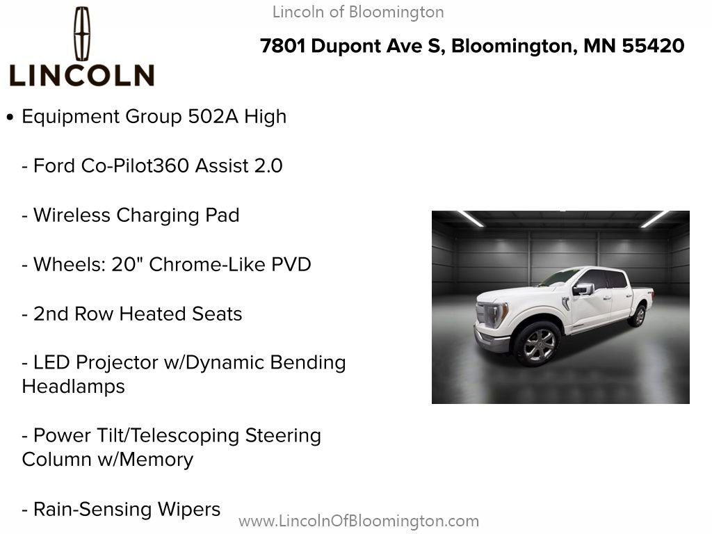 Used 2023 Ford F150 Lariat w/ Equipment Group 502A High image 9