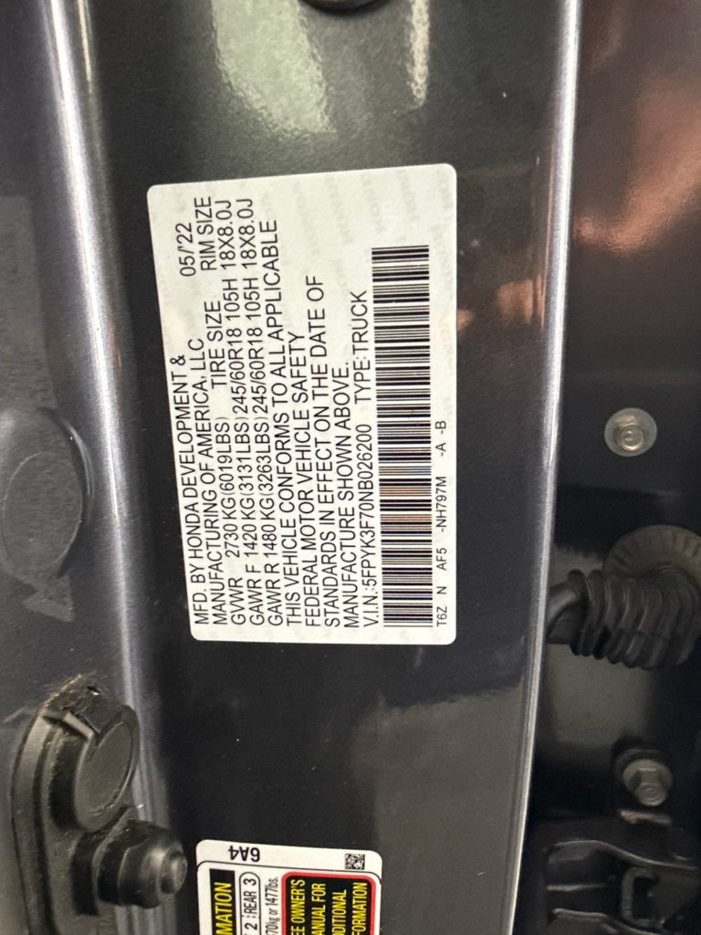Used 2022 Honda Ridgeline RTL-E image 17