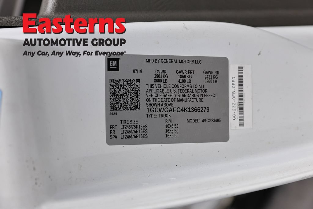 Used 2019 Chevrolet Express 2500 w/ Safety Package RWD image 34