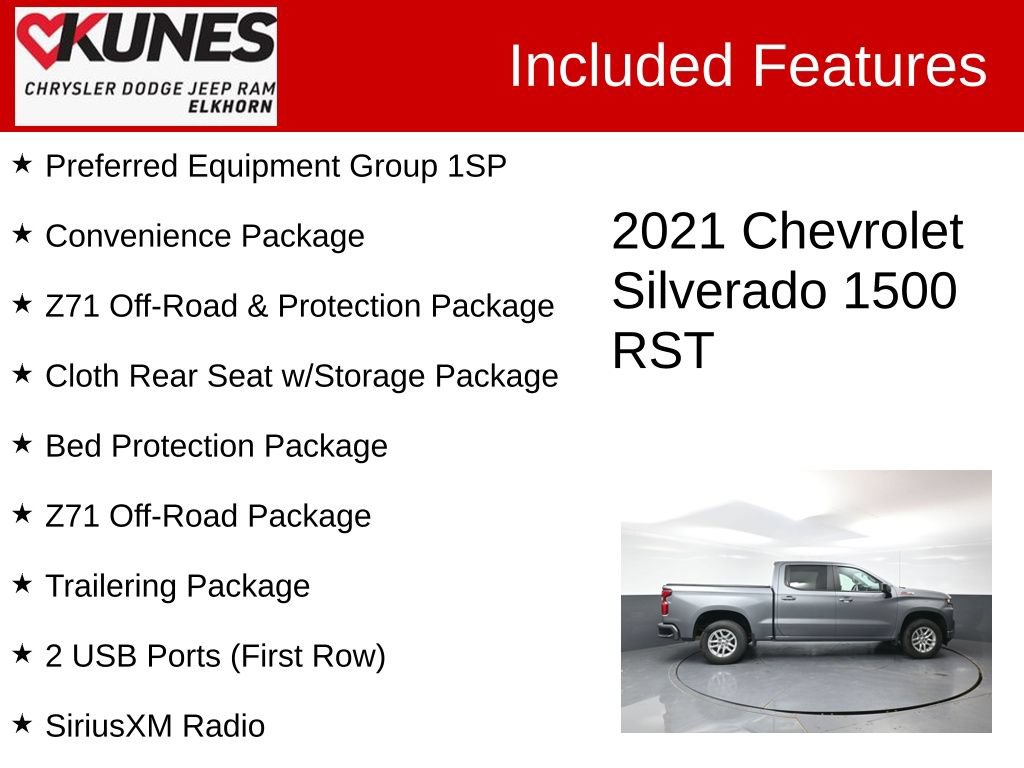 Used 2021 Chevrolet Silverado 1500 RST AWD/4WD image 3