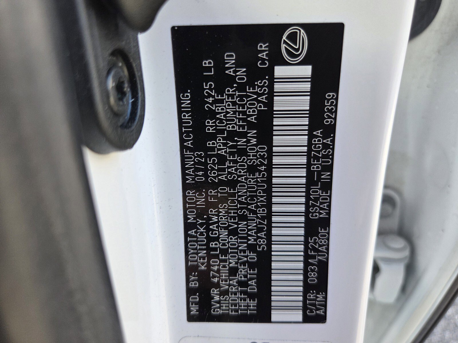 Used 2023 Lexus ES 350 F Sport w/ Accessory Package (Z2) image 19